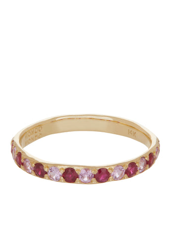 Archive Amador 3mm Pave - Ruby & Pink Sapphire