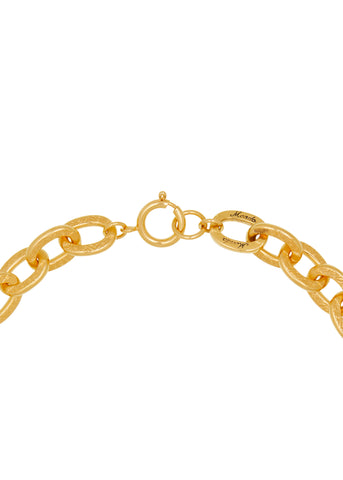 Scroll Chain Bracelet in Gold