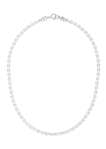Archive Crystal Choker in Silver - Crystal