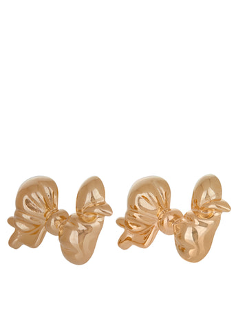 Big Bow Earrings in Gold