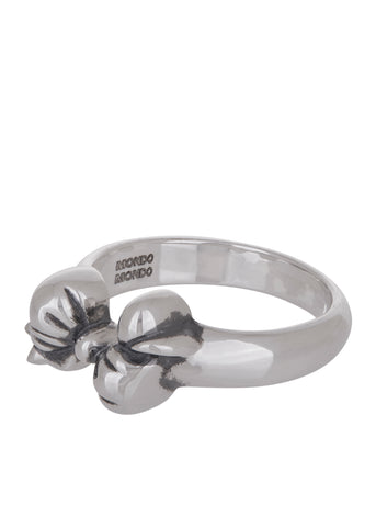 Mini Bow Ring in Sterling Silver