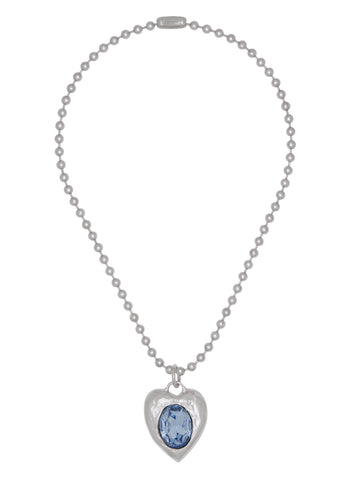 Pacha Necklace in Silver - Light Blue