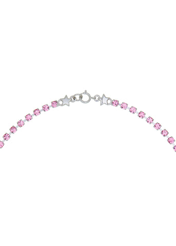 Crystal Bracelet in Silver - Rosa