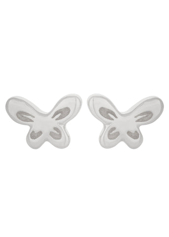 Butterfly Studs in Silver