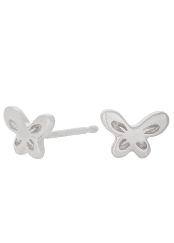 Butterfly Studs in Silver