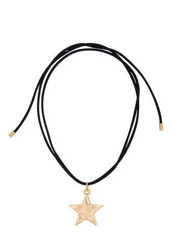 Star Pacha Cord Necklace in Gold