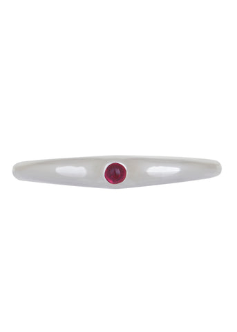 Dulce Ring in Silver - Ruby