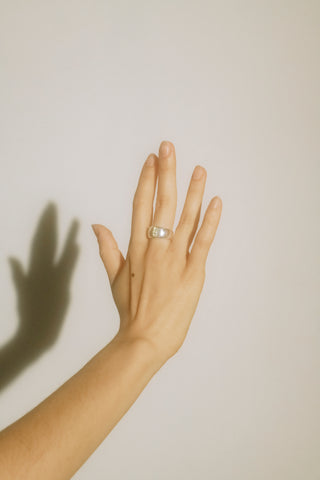 Radio Ring in Sterling Silver - Peridot