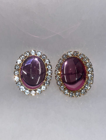 Archive Tinseltown Clip On Earrings - Fuchsia