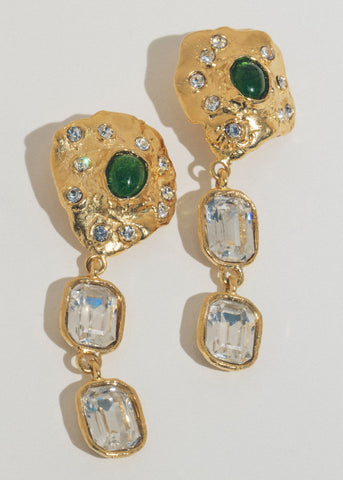 Archive Oyster Earring Green