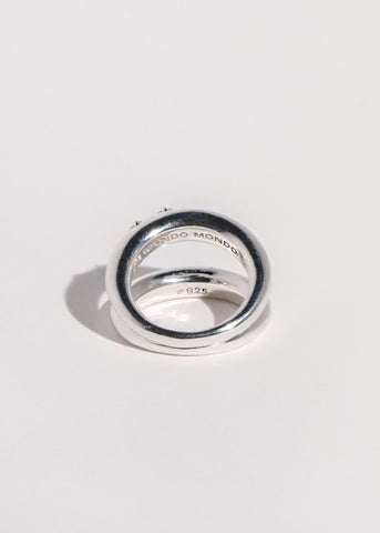 Paradox Ring in Sterling Silver - Crystal