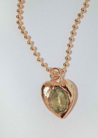 Pacha Necklace in Gold - Peridot