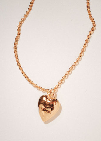 Heart Burn Pendant in Gold