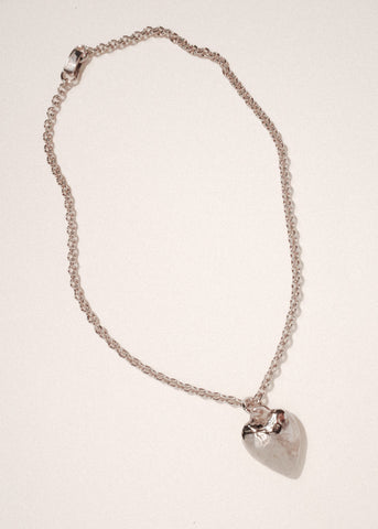 Heart Burn Pendant in Silver