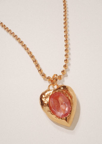 Pacha Necklace in Gold - Light Rose