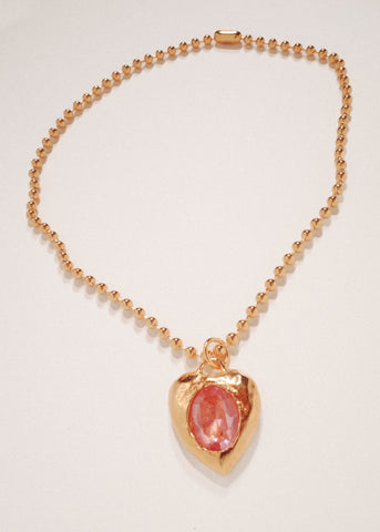 Pacha Necklace in Gold - Light Rose