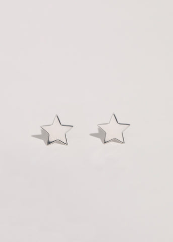 Star Studs in Sterling Silver