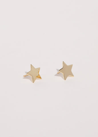 Star Studs in 14k