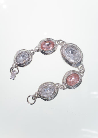 Archive Monsieur Bracelet in Silver - Crystal/Rosa