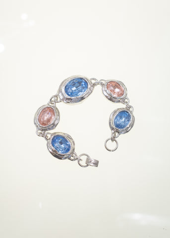 Archive Monsieur Bracelet in Silver - Blue/Rosa