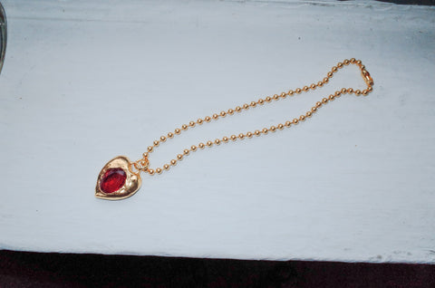 Pacha Necklace in Gold - Ruby