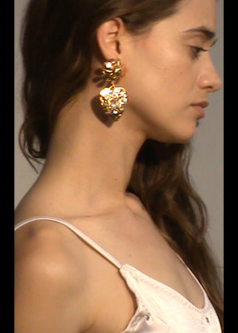 Archive Tropicana Earrings in Gold - Crystal