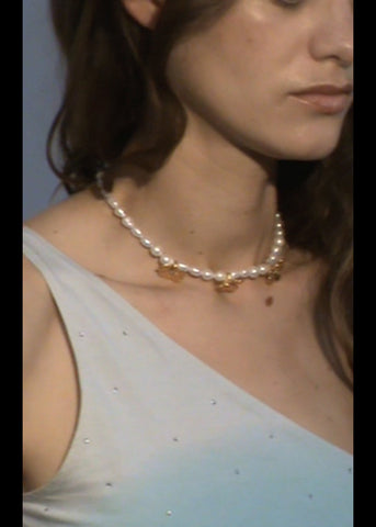 Archive Daisy Pearl Choker - Violet