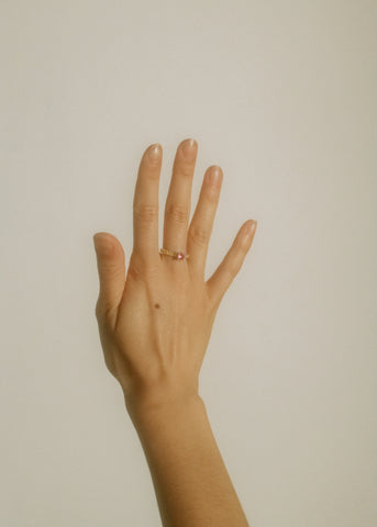 Princess Pave Ring - Rose/Yellow