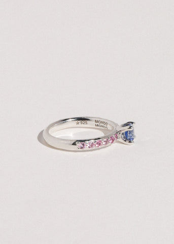 Princess Pave Ring - Blue/Rose
