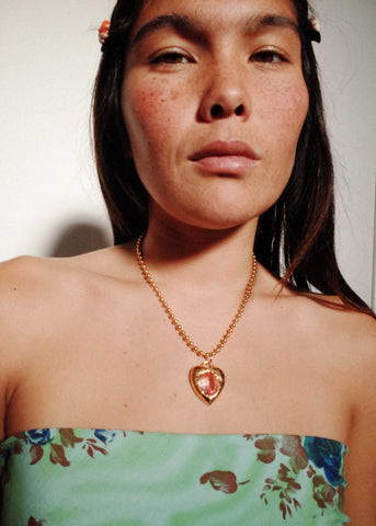 Pacha Necklace in Gold - Light Rose