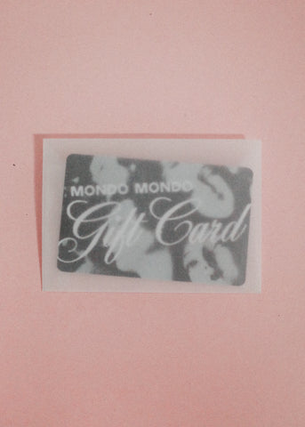 Physical Gift Card