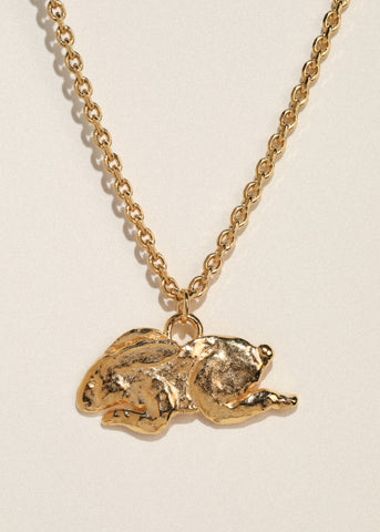 Rabbit Pendant in Gold