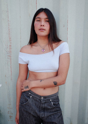 Pacha Necklace in Silver - Light Rose