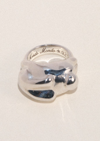 Bunny Ring in Sterling Silver