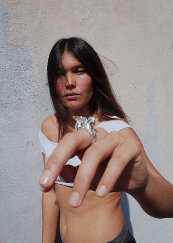 Pegasus Ring in Sterling Silver