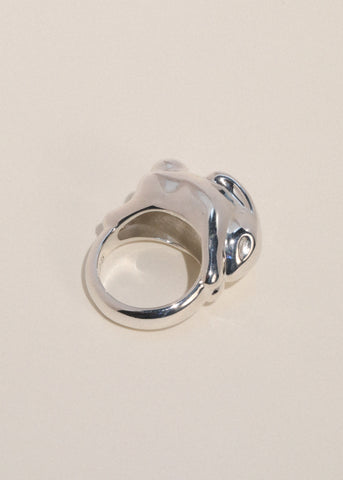 Bunny Ring in Sterling Silver