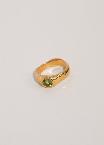Zap Ring in Gold Vermeil - Peridot