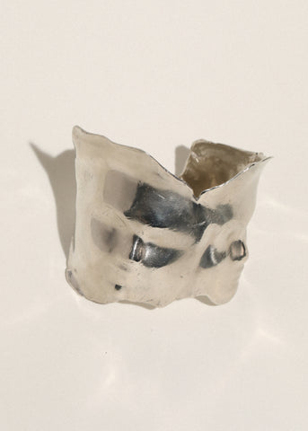 Twin Cuff in White Bronze