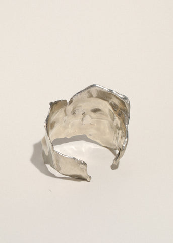 Twin Cuff in White Bronze