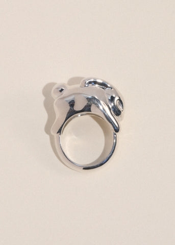 Bunny Ring in Sterling Silver