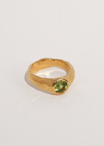 Zap Ring in Gold Vermeil - Peridot