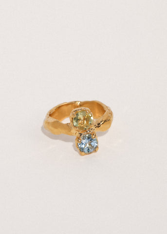 Kiss Ring in Gold Vermeil