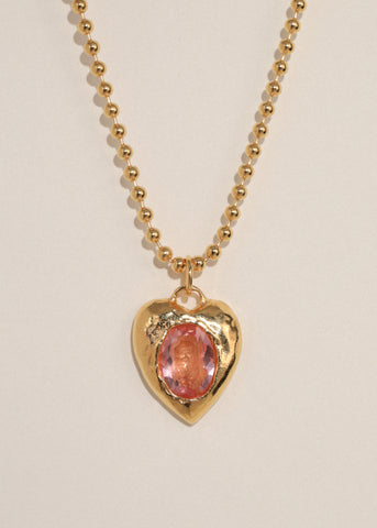Pacha Necklace in Gold - Light Rose
