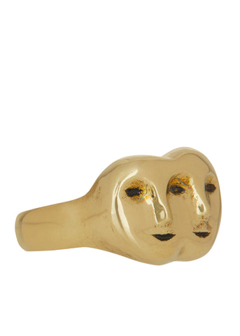 Janus Ring in Brass
