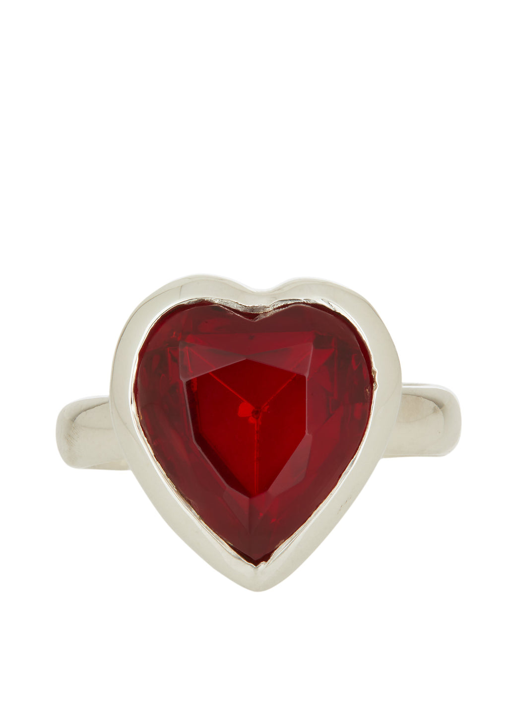Lovely Ring in Sterling Silver - Ruby