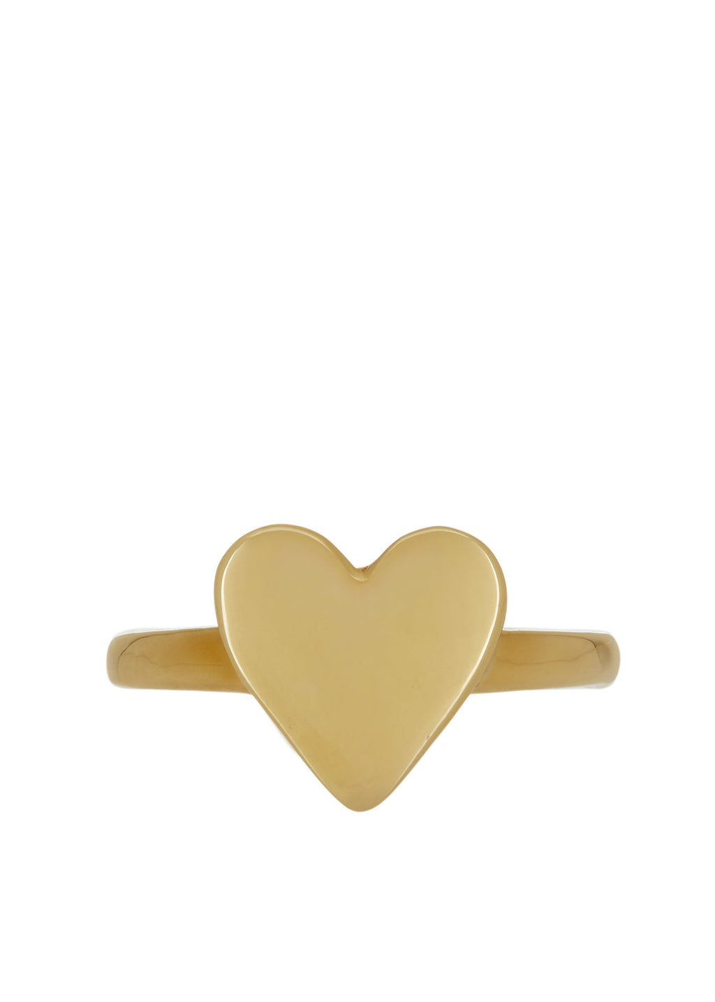 Heart Ring in Brass