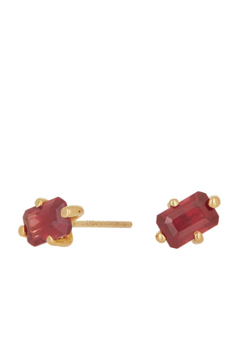 Guinevere Studs - Ruby