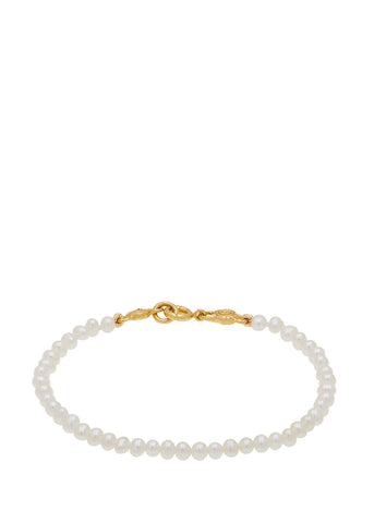 Petite Pearl Bracelet in 14k
