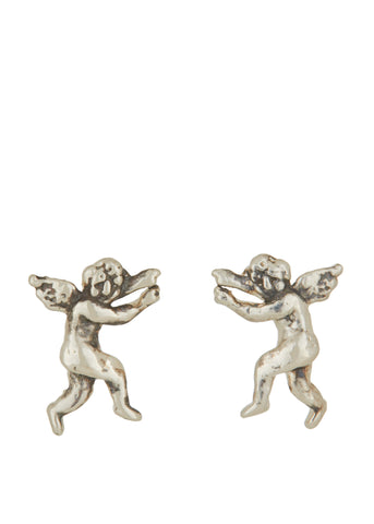 Eros and Psyche Studs in Sterling Silver