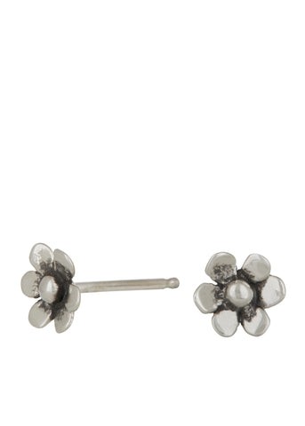 Mini Daisy Studs in Sterling Silver - Solid